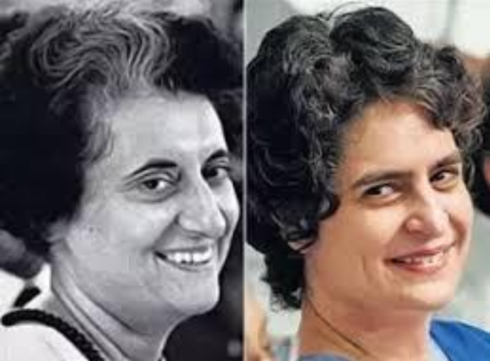 indra gandhi and priyanka gandhi