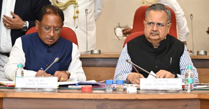 cm vishnudev sai and speaker dr raman singh