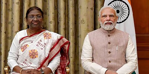 President Draupadi Murmu and Prime Minister Modi