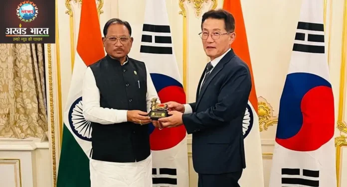 Chief Minister Vishnudev Sai's visit to South Korea दक्षिण कोरिया प्रवास