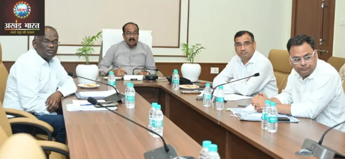 Deputy Chief Minister Saw attended the online review meeting उपमुख्यमंत्री अरूण साव