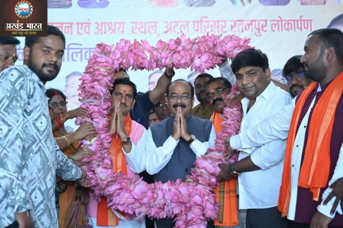 Inauguration and Bhoomi Pujan of development works worth more than 4 crores in Ratanpur तोखन साहू