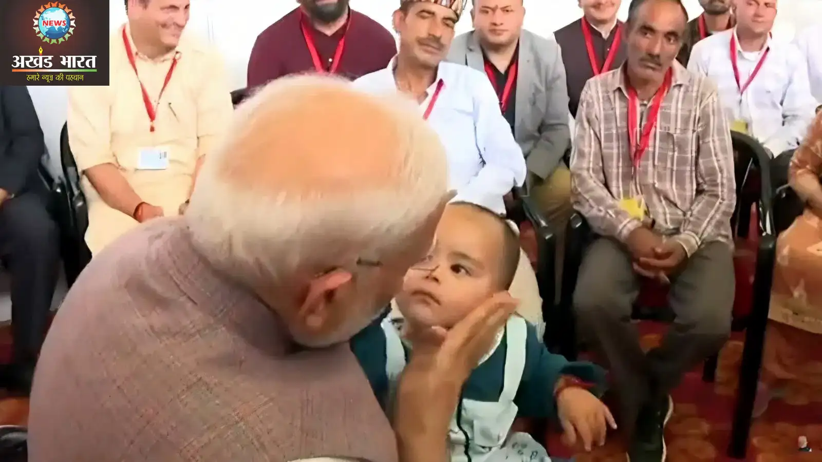 Feeding one year old Nitika in her lap