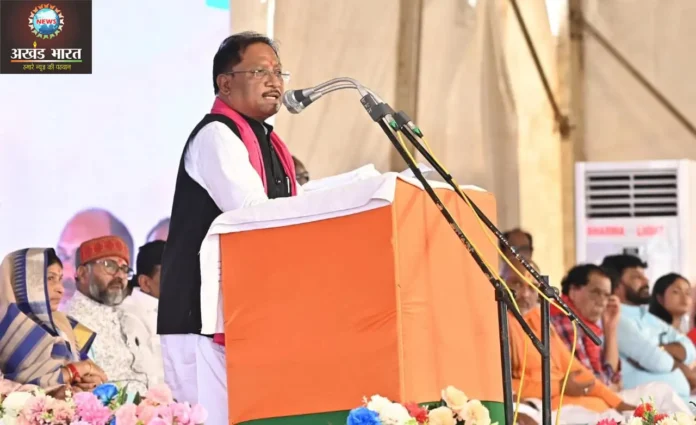 Chief Minister attended the closing ceremony of the Pandavani Mahasammelan मुख्यमंत्री विष्णुदेव साय