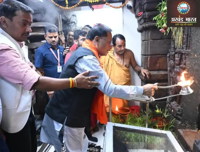 Chief Minister offered prayers at Ratanpur Mahamaya Temple मुख्यमंत्री विष्णुदेव साय