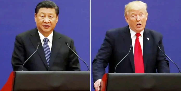 Chinese President Xi Jinping and US President Trump अमेरिका