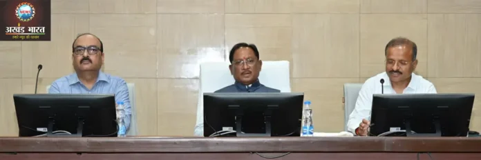 Marathon meeting of the Chief Minister with the departmental secretaries and heads of departments मुख्यमंत्री विष्णुदेव साय