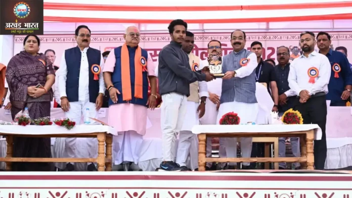 Promising youth are getting an opportunity to hone their sporting talent उपमुख्यमंत्री अरुण साव