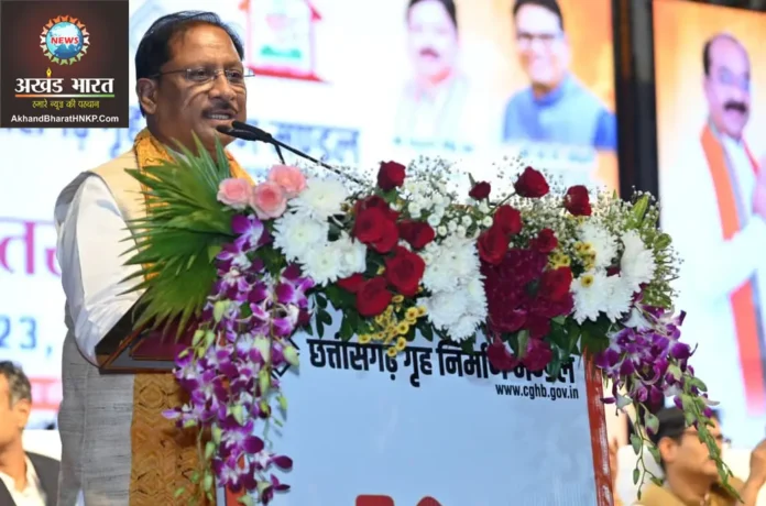 Projects worth Rs 2060 crore inaugurated मुख्यमंत्री विष्णुदेव साय