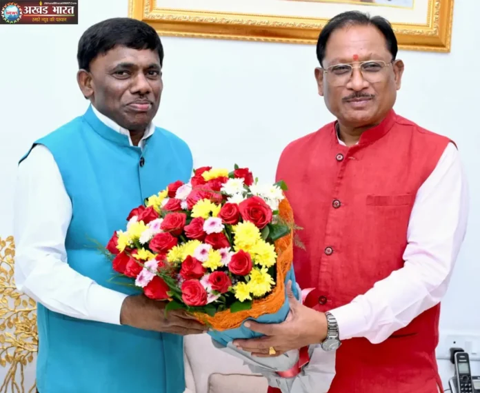 Goa Sports and Tribal Welfare Minister meets Chief Minister Sai मुख्यमंत्री विष्णुदेव साय