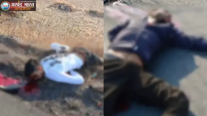 A speeding truck crushed two friends riding a bike सड़क हादसा