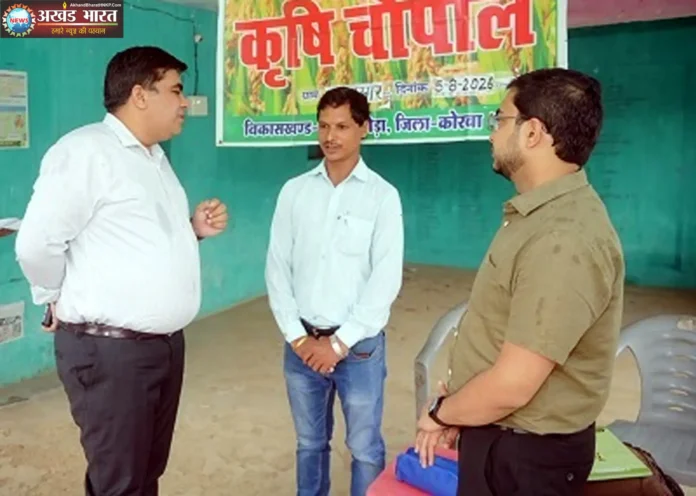 Inspected the Majhipara Farmers Meeting Chaupal कलेक्टर कुणाल दुदावत
