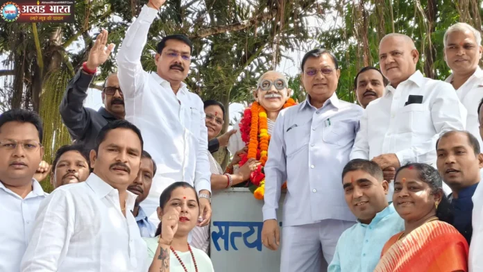 Korba BJP pays tribute on Gandhi-Shastri Jayanti भारतीय जनता पार्टी जिला कोरबा